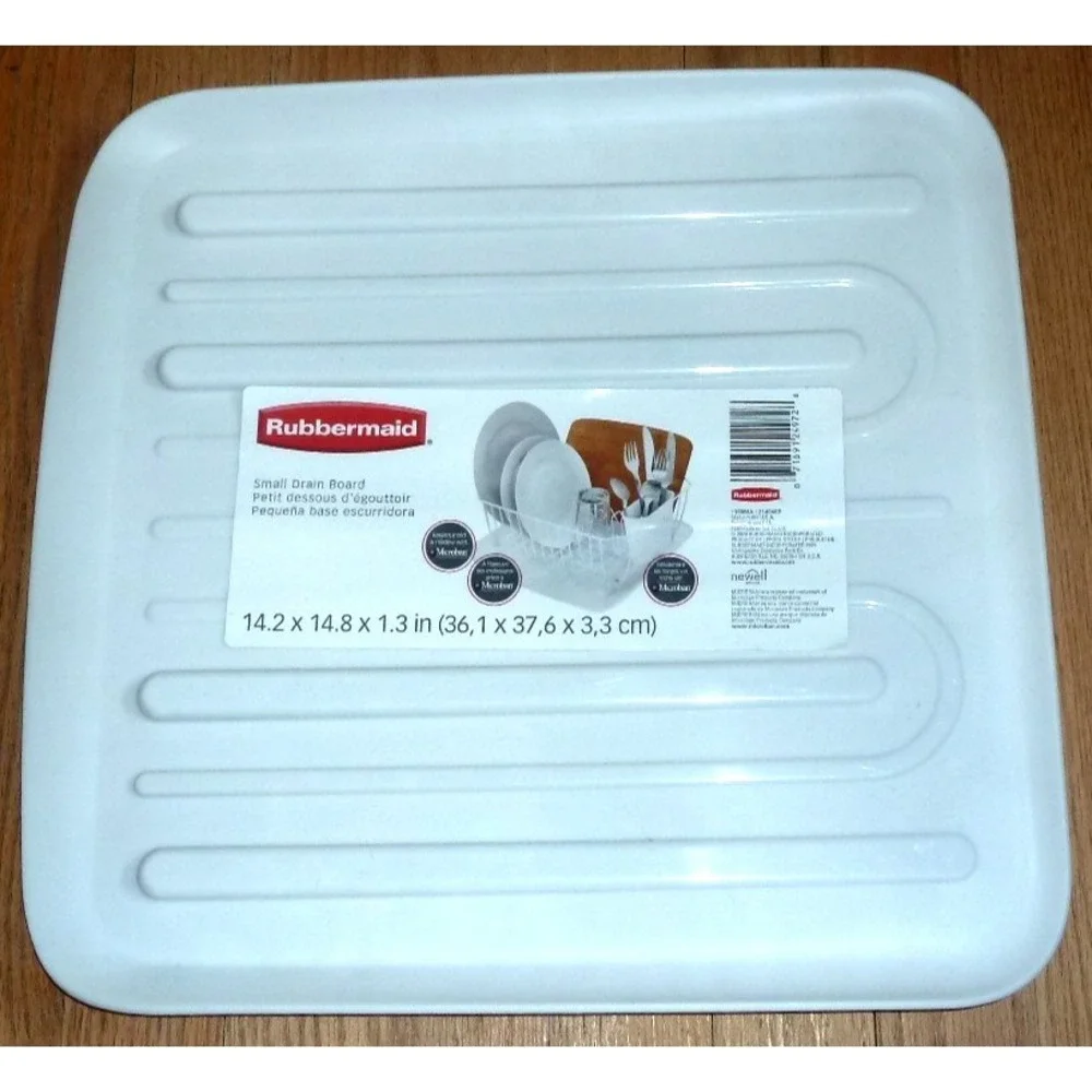 Rubbermaid Drain Board Size Small 14.2x14.8x1.3 Model 118A White New
